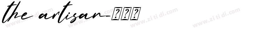 the artisan字体转换